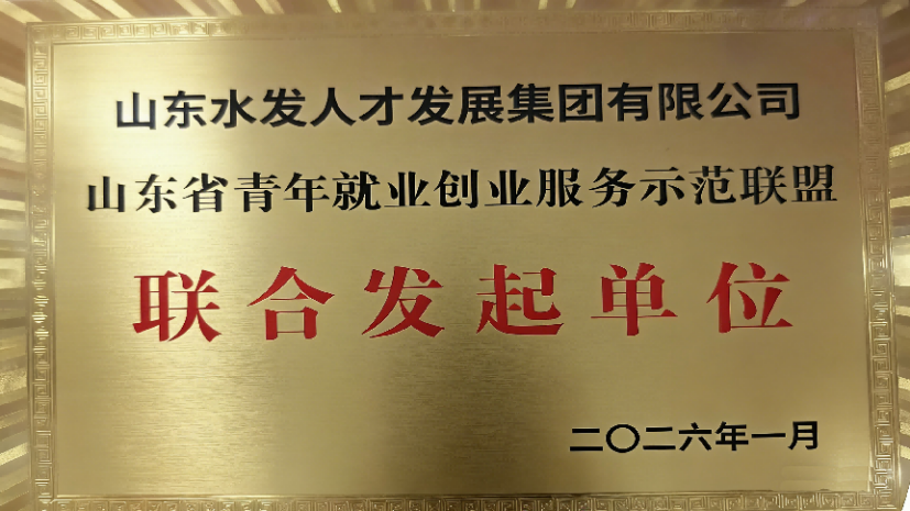 聚力青年发展 赋能人才强省—水发人才集团联合发起山东省青年就业创业服务联盟